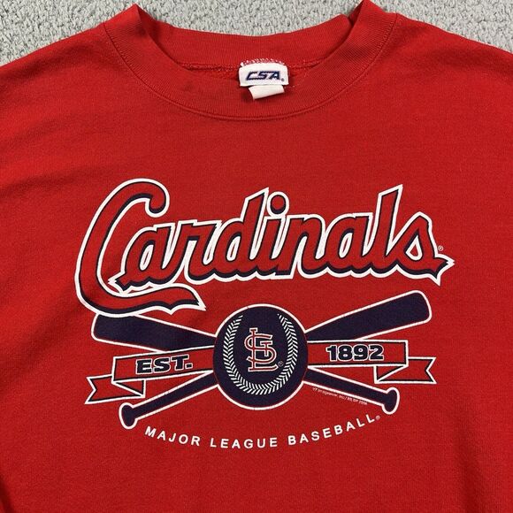 St Louis Cardinals Sweater MLB‎ Baseball Sweatshirt Crewneck CSA 2000s Sz M - Picture 2 of 9